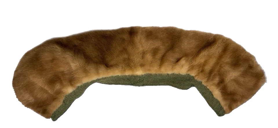 Cuello de piel de visón real vintage Foto 3 de 4