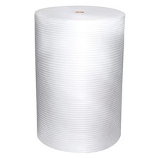 Zoro Select 36Dy85 Protective Foam Roll, 48 In X 550 Ft, 1/8 In Thick, White,,