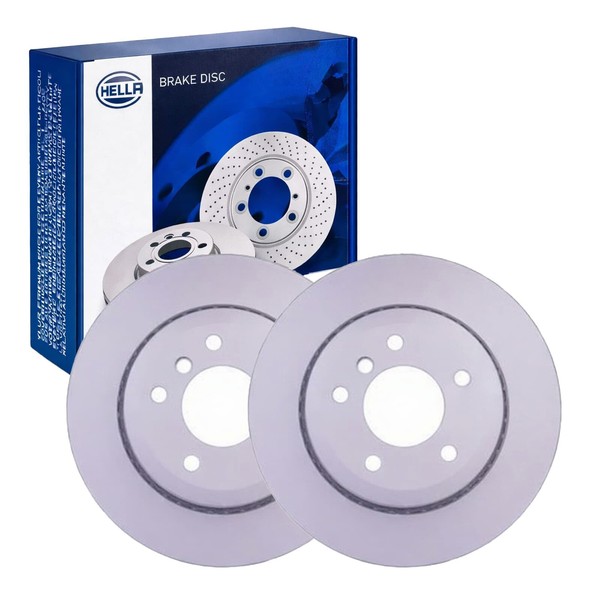 2X Hella Bremsscheiben 320Mm Hinten Passend FüR BMW 5 55020PRO_HC-image