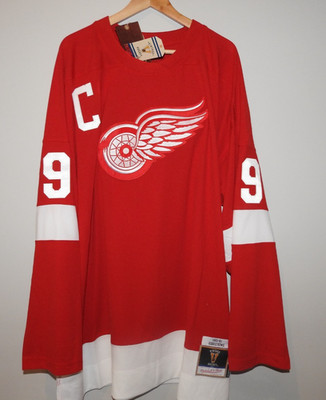 Mitchell & Ness Detroit Red Wings #9 Hockey Jersey New Mens Big & Tall $200