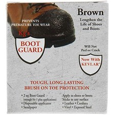 Kg's Boot Guard Brush on Toe Protection Brown , Brown