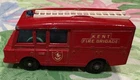 Matchbox Lesney Land Rover Fire Truck Series 57 Kent Brigade Made In England