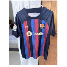 Nike FC Barcelona 22/23 Lewandowski 9 LaLiga Jersey Spotify Sponsor Size L