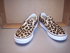 VANS CLASSIC OFF THE WALL LEOPARD PRINT SLIP ON SHOES WOMENS SIZE 8.5 PRE-OWNED — photo 1