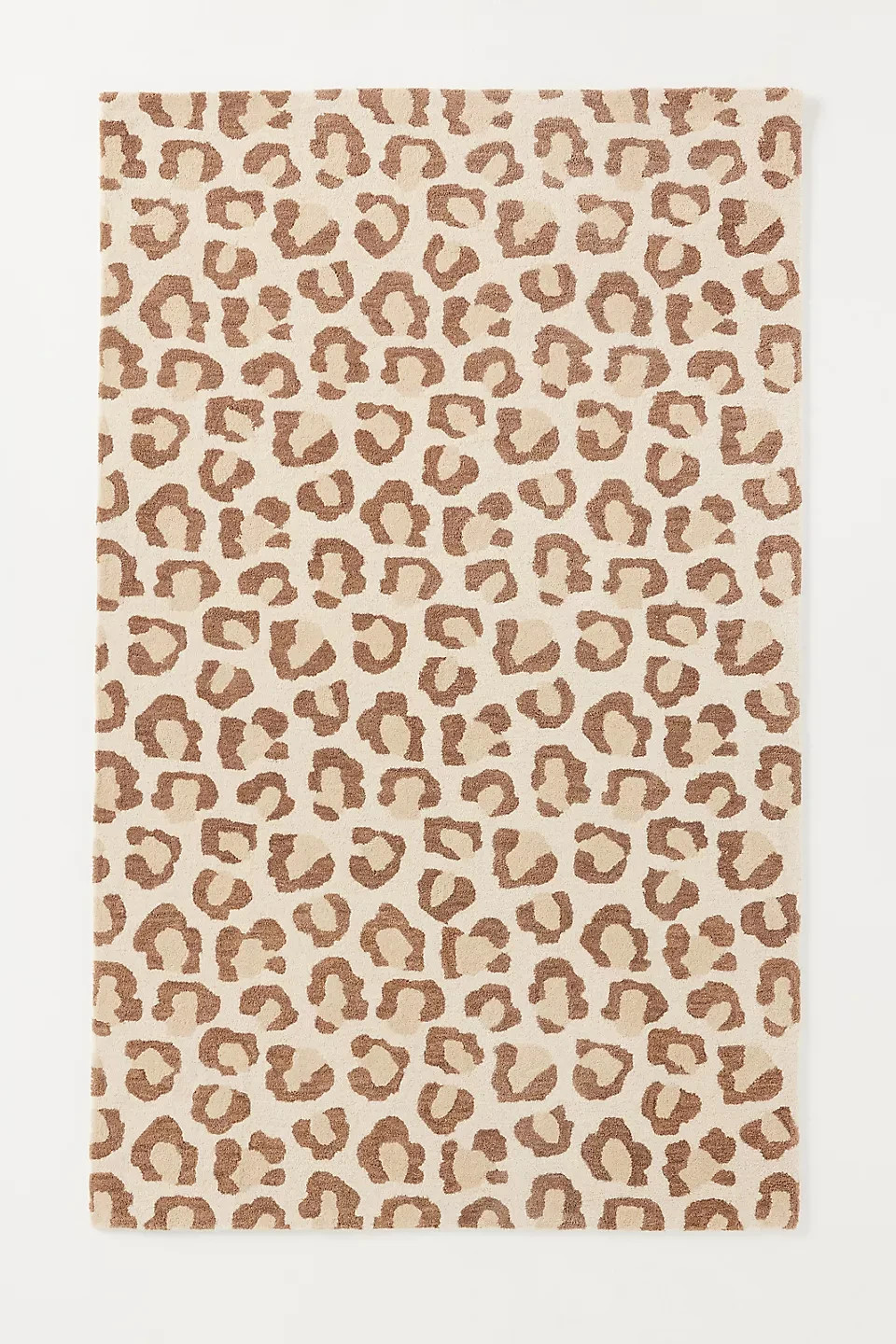 Cheetah print Hand-Tufted wool Area Rug Carpet