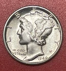 1940 D Mercury Silver Dime, Gem Uncirculated.