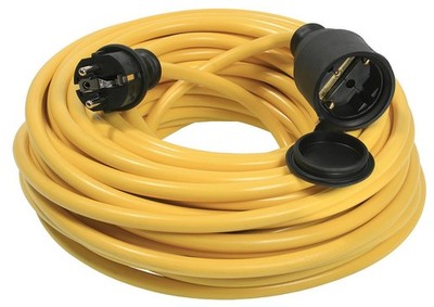 Schwabe Strom Verlängerungs Kabel 230V Panzerleitung 3G1,5 IP44 Aussen 5m - 50m 
