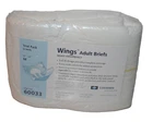 Covidien Trial Pack of 2 Wings Adult White Plastic Backed Diapers Medium 32"44"