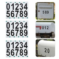 6 Sheets Reflective Number Stickers Address Numbers for House Sign