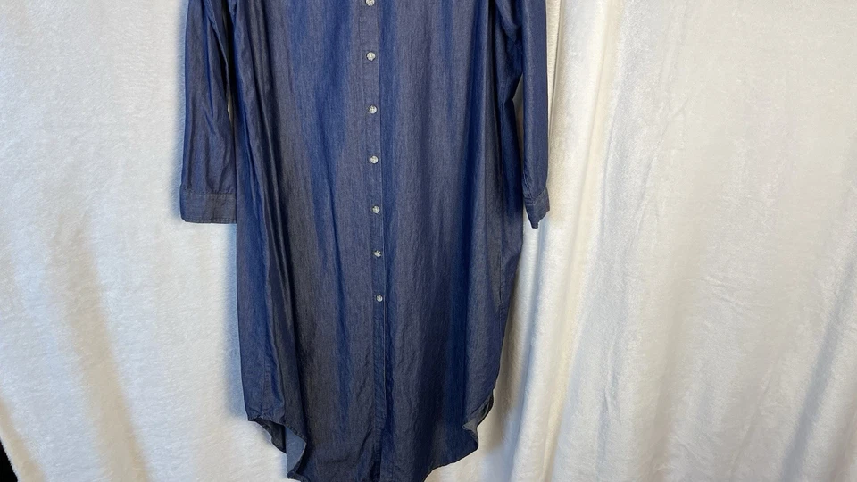 Vestido Camisa Denium Manga Larga _Marca Moda Foto 2 de 4