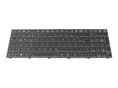 Clevo 6-80-NJ500-07A-K Original Tastatur DE (deutsch) schwarz/weiß/schwarz