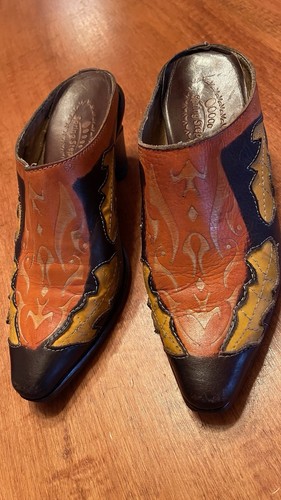 Spring Step Multicolor Leather Comfort Ankle Boot Size 38 - Picture 21 of 21