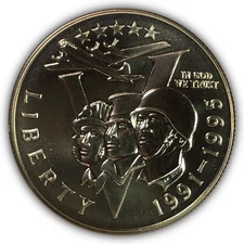 1991-1995-P World War II Anniversary Half Dollar Clad Uncirculated BU Coin 27560