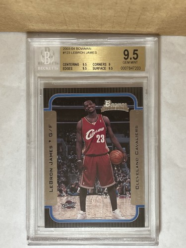 LeBron James 2003-04 Bowman Basketball #123 Rookie  RC BGS 9.5 Gem mint