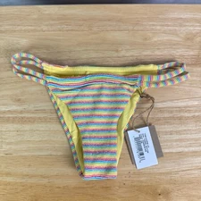 Free People X Toast Swim Tunnel Ribbed Bikini Bottoms Size XL