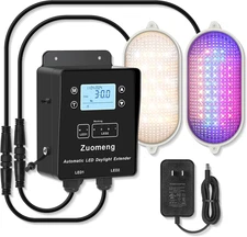 Automatic LED Daylight Extender, Upgraded Chicken Coop Light with Multi-Color Li