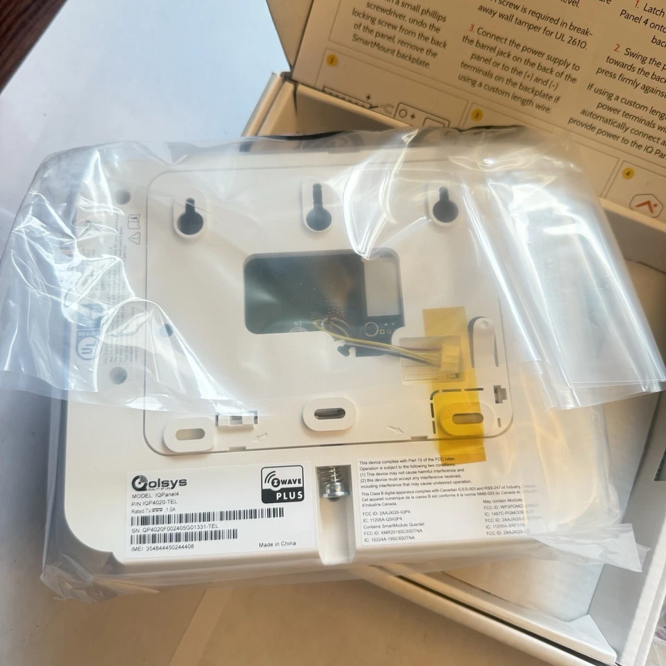 Qolsys IQ Panel 4 (iqp4020-tel) ¡¡Nuevo!! ¡Sellado! Foto 2 de 4