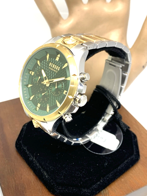 Versus by Versace Men's Watch VSPBH8124 Quartz Green Dial Two Tone