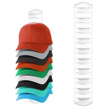 Hat Organizer for Baseball Caps on the Wall, Adhesive Hat Storage Rack, Ball Cap