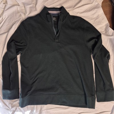 Untuckit Mens 1/4 Zip Pullover Preformance Jacket Green XL