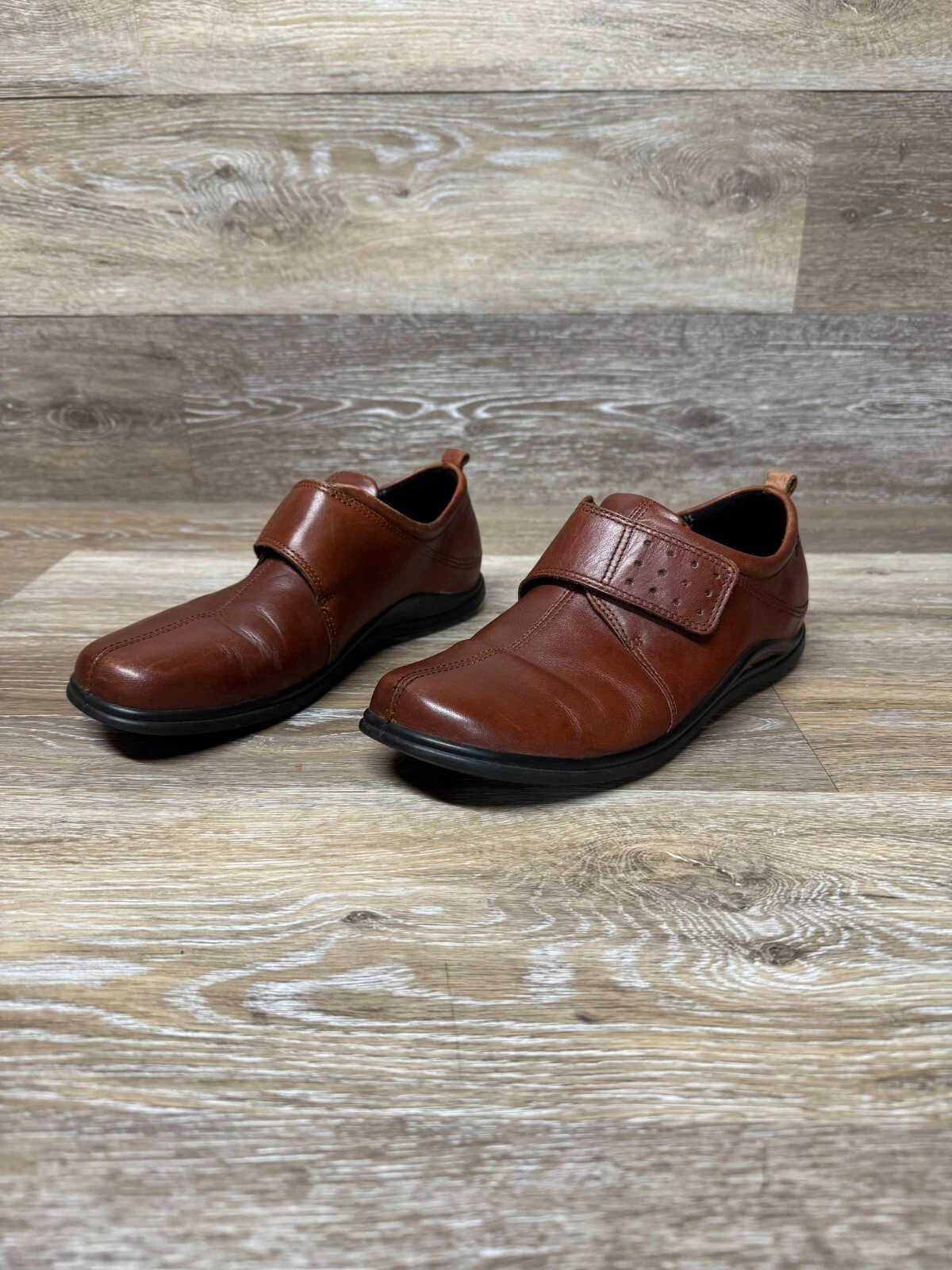 Scarpe comode donna Ecco Monk Strap pelle marrone 14593 donna TG EU 38