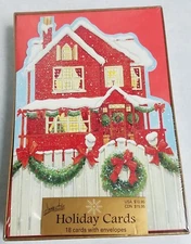 Image Arts Holiday Cards Christmas House Snow 28 Cards