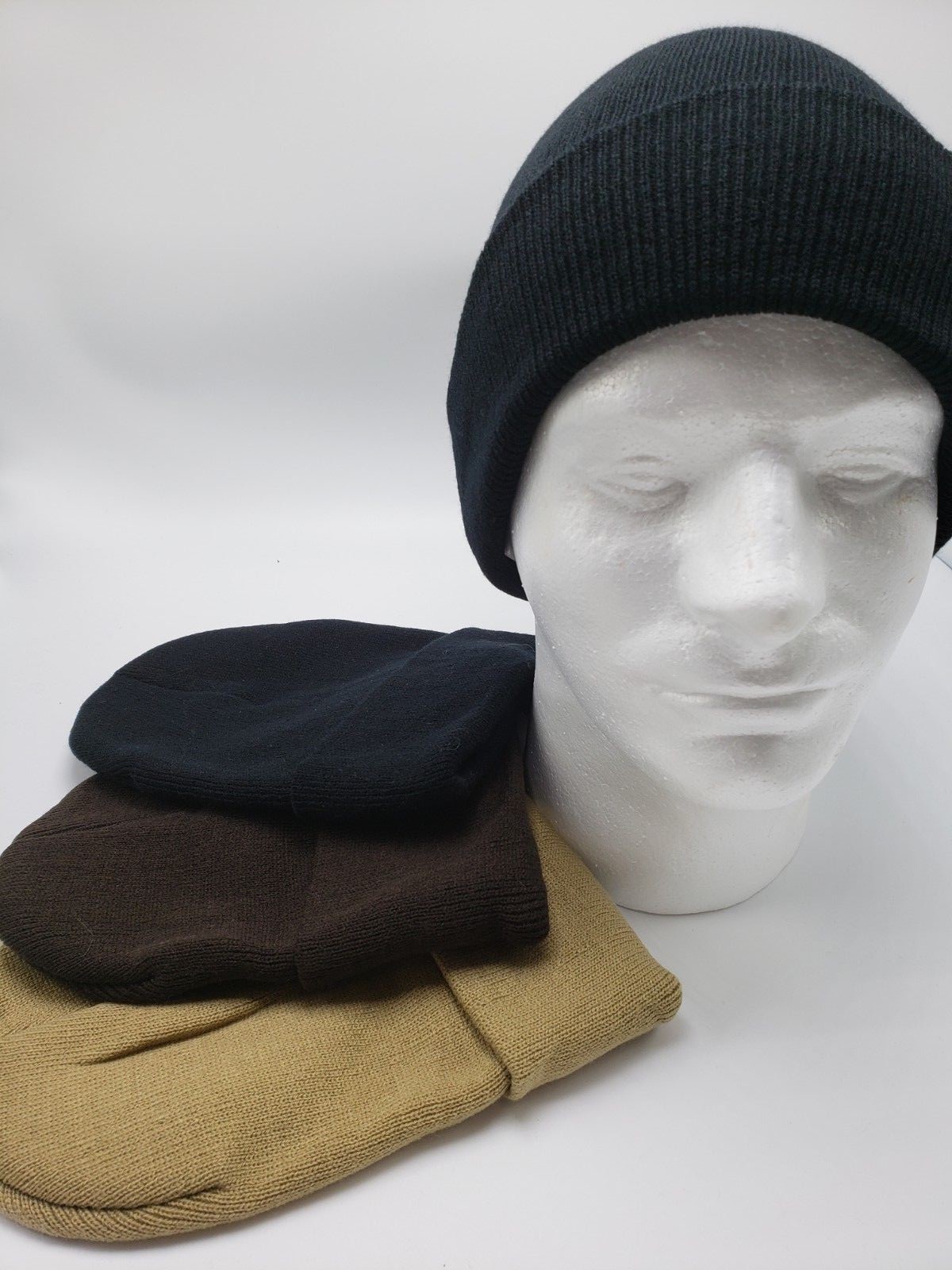 Plain Knit Skull Cap Beanie for Men & Women - Pack of 3-image
