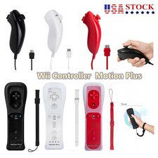 Remote Controller and Nunchuck Built in Motion Plus Case For Nintendo Wii/ Wii U