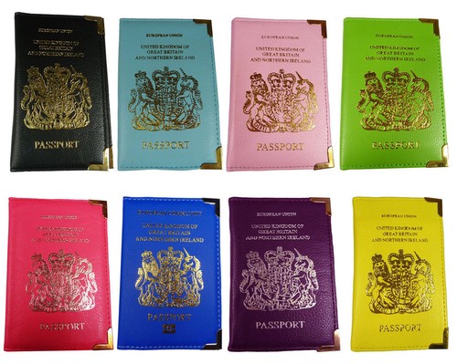 UK Passport Holder PU Leather Protector Cover Wallet