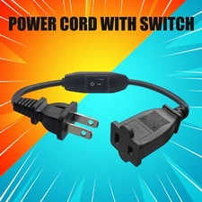 2 Prong Polarized Extension Cord On Off Switch Extension Cord Waterproof 