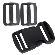 38 mm Buckle Quick Side Release Clips Slider Webbing Straps Buckles Plastic Kit