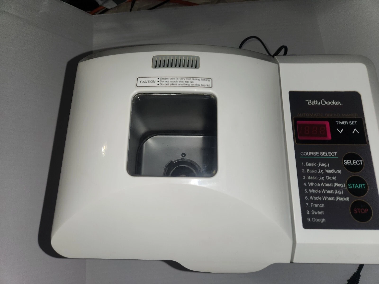 Betty Crocker Bake It Easy 2 BC-1692 Bread Maker Replacement Lid