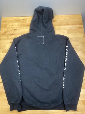 Riot Society Hoodie Small Black Casual Logo Embroidered Floral