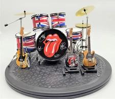 Rolling Stones Mini Instrument Accurate Reproduction of Guitars & Gretsch Drums
