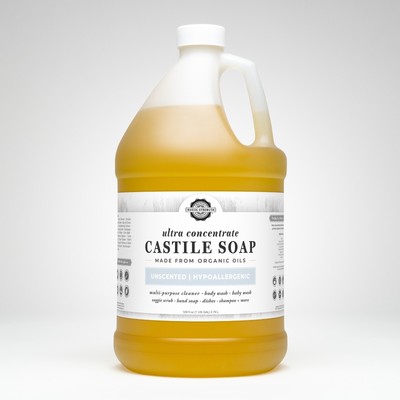 CASTILE SOAP (Liquid) | Unscented | PFAS-Free Food-Grade Plastic