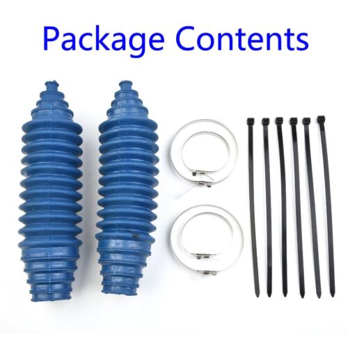 2 Set Silicone Rack & Pinion Steering Boot Pinion Boot Gaiter W/ Cable Ties Kit - Picture 1 of 13