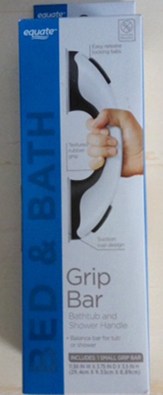 EQUATE Grip Bar Bathtub & Shower Handle NEW IN BOX