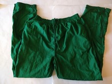 VINTAGE Tonix Pants Mens XL Green Old Stock 90s Jogger Swishie Pants Baggie