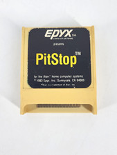 1983 Epyx Computer Software Atari PitStop 400 800 Game Cartridge - Game ONLY image