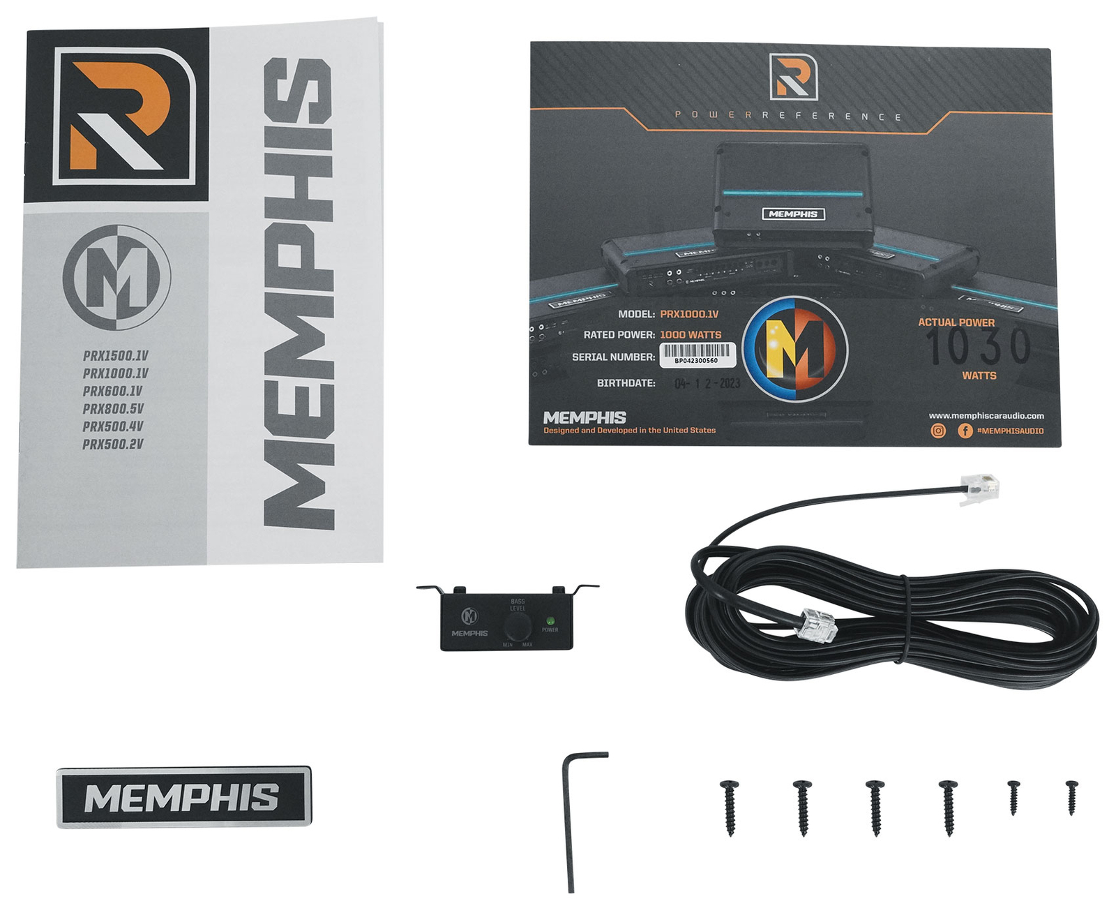 Memphis Audio PRX10001V 1000 Вт 1 Ом Монофонический автомобильный усилитель звука Домашняя звуковая панель JBL