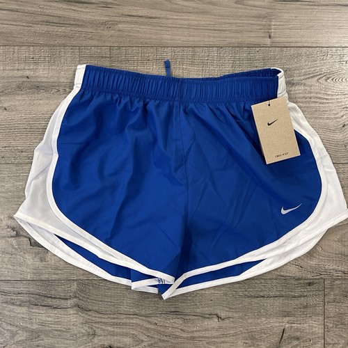 Nike Shorts Women’s Medium Blue/White Running Dri-Fit 831558-480 Breathable - 第 1/9 張圖片