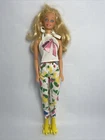 Vintage Barbie With Retro 1980’s Era Roller Skates And Outfit Blonde Blue