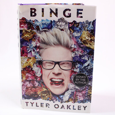 SIGNED Binge By Tyler Oakley Hardcover Book With Dust Jacket 2015 Copy English