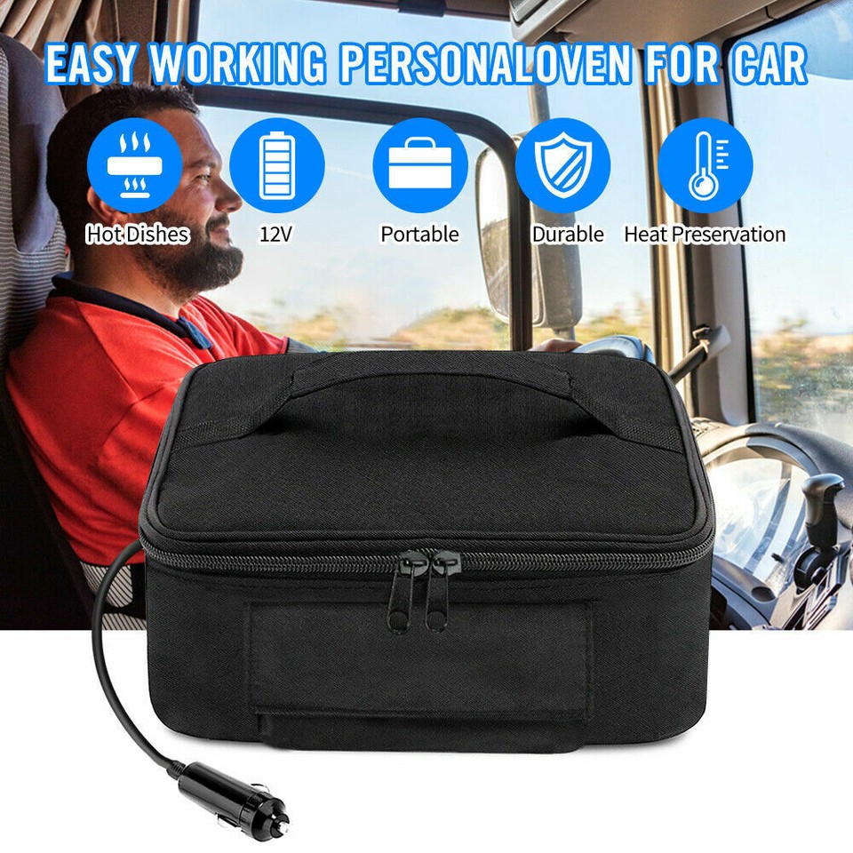 Portable Food Warmer - 12V/24V Electric Lunch Box for Car & Office
