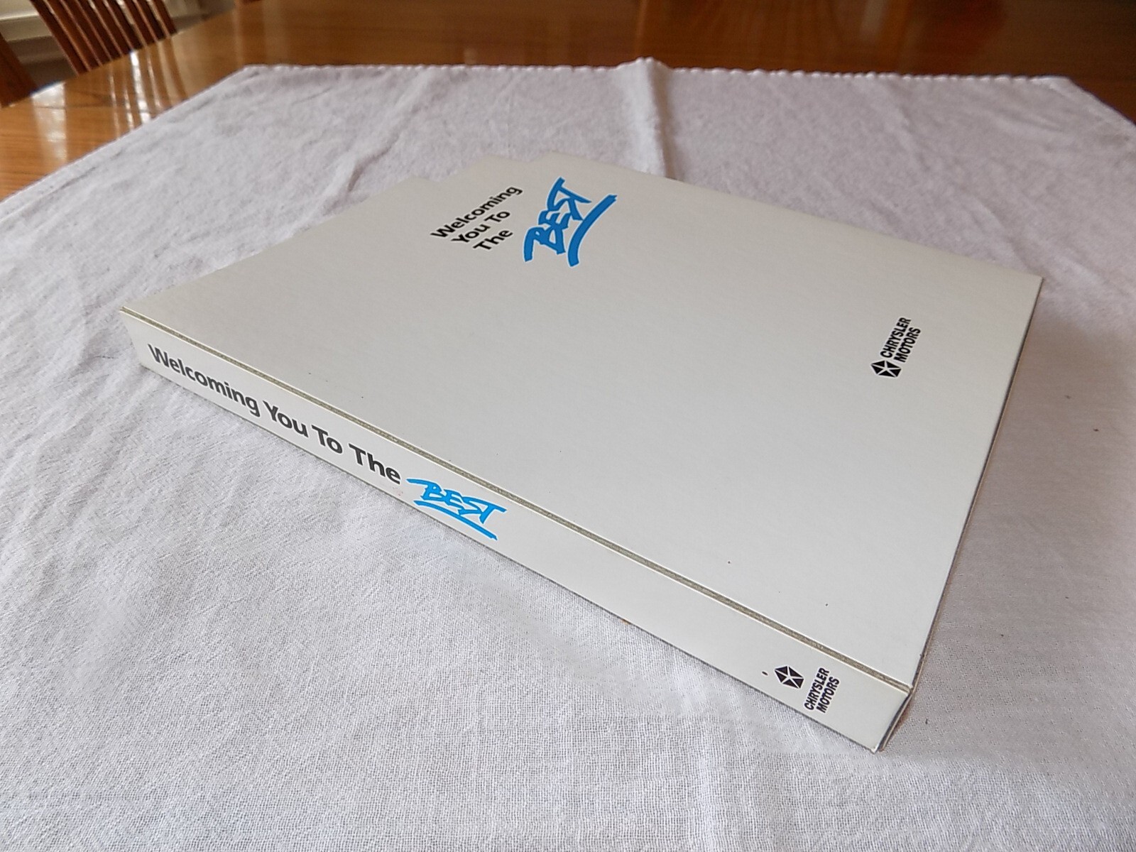 Chrysler "Welcoming You To The Best" New Employee Package 1988 Lee Iacocca