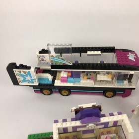 Lot of Lego Friends 41106 Pop Star Tour Bus Boat House Assorted Figures ++ LOOK