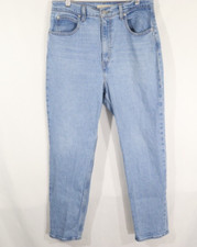 Levi's Premium 70s High Rise Slim Straight Jeans Size 31 Light Wash Big E