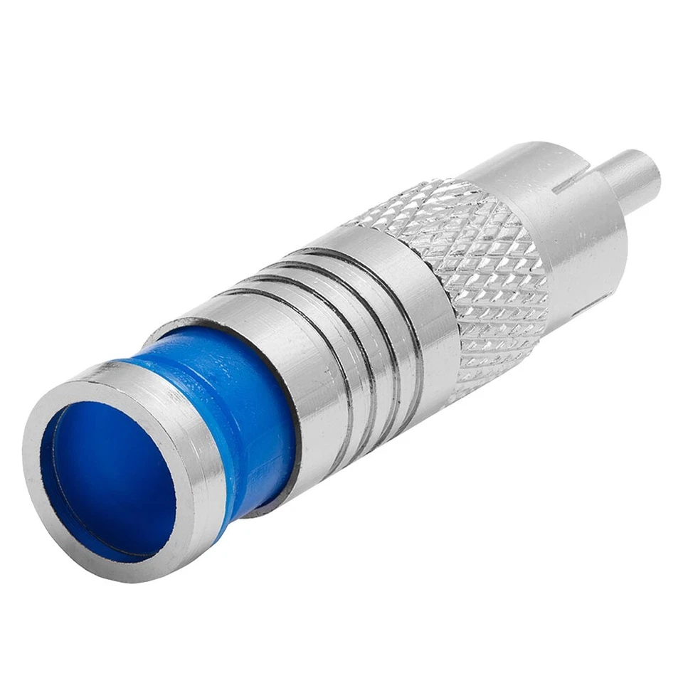 8 Pcs RCA Male Compression Connector RG59 Coax Coaxial Audio Video Cable Adapter - Image 2 of 3