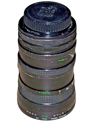 Vintage Tou Five Star MC Zoom 28-80mm 1:3.5-4.5 Macro Camera Lens