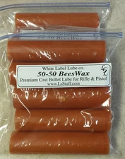 10 Stick 50-50 Beeswax Cast Bullet Lube White Label Lube  FREE SHIPPING